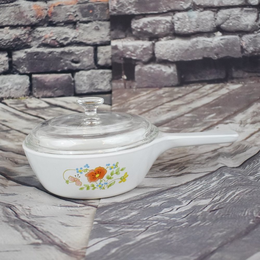 Corning Ware Wildflower Bouquet Saucepan With Lid